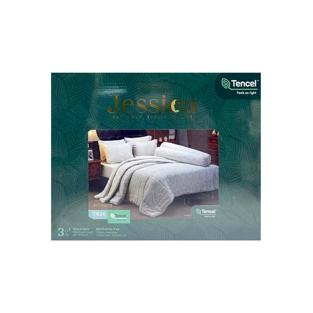 ชุดผ้าปูที่นอน 3.5 ฟุต 3 ชิ้น JESSICA TENCEL 20166-T820