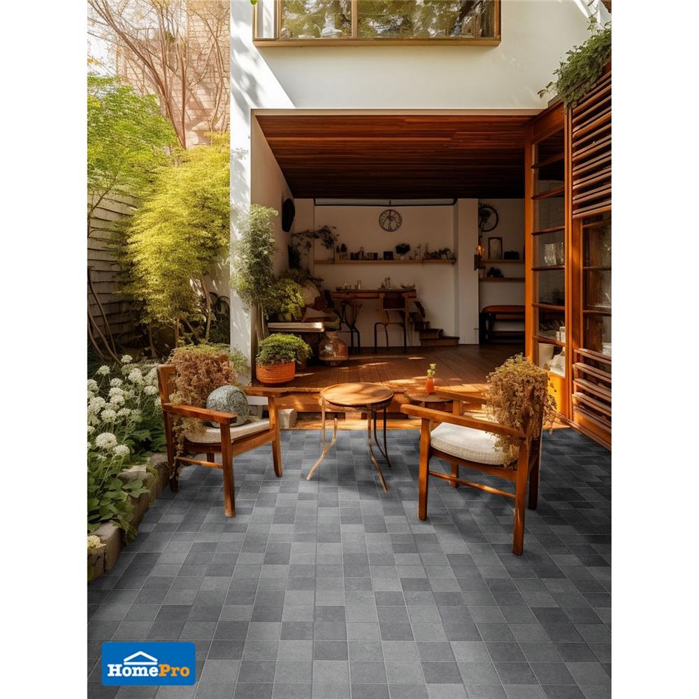 กระเบื้องพื้น 16X16 นิ้ว TARA ไอแซค เทา PM (HYG) 0.96 ตร.ม.