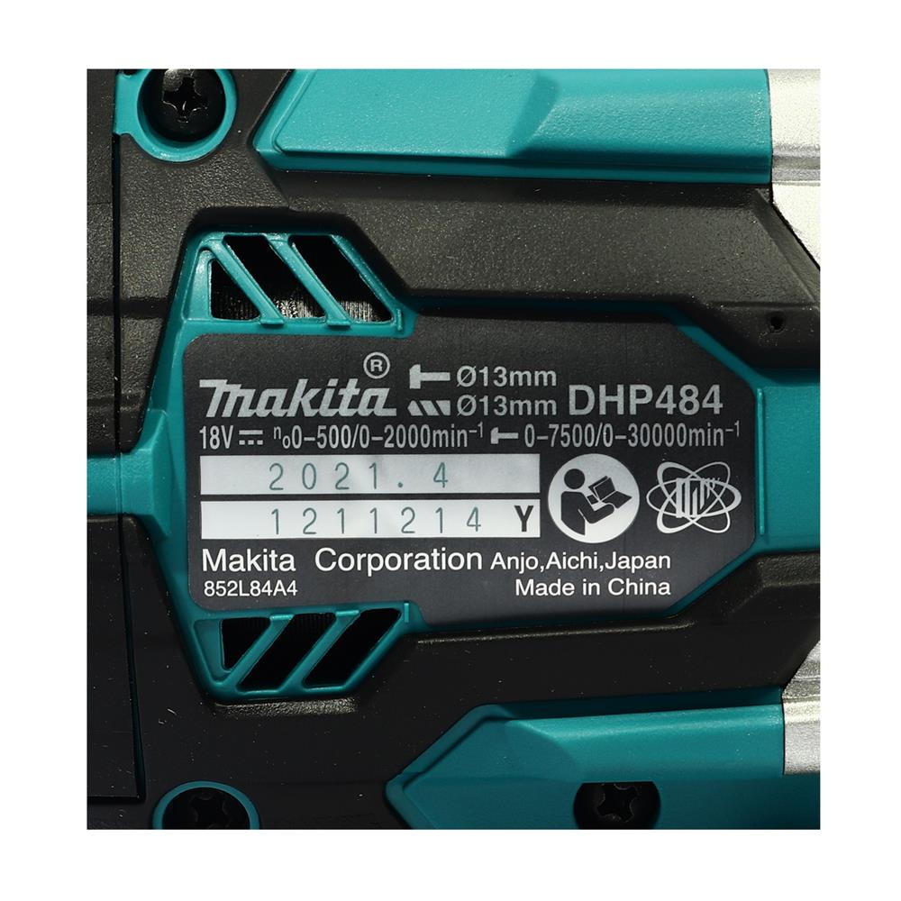 สว่านกระแทกไร้สาย (เฉพาะตัวเครื่อง) MAKITA DHP484Z 18 โวลต์