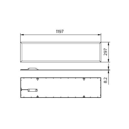 โคมติดลอย LED PHILIPS RC091 40 วัตต์ 30X120 ซม. DAYLIGHT แพ็ก 2 ชิ้น_3