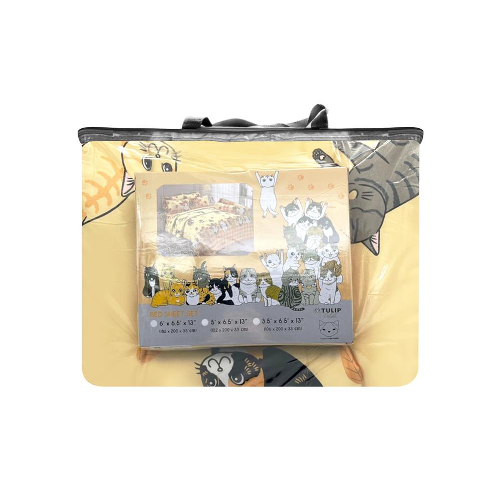 ชุดผ้าปูที่นอน 5 ฟุต 6 ชิ้น TULIP ทูนหัวของบ่าว 60205-DLC143