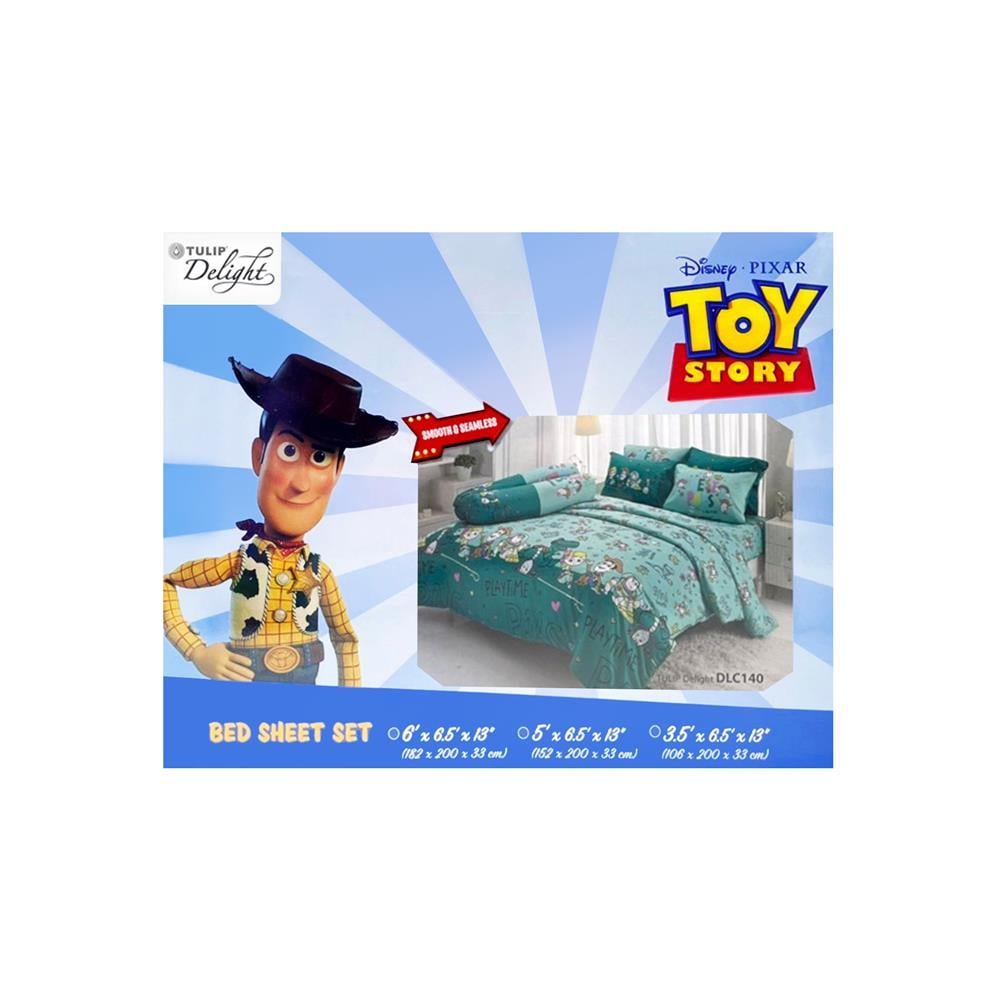 ชุดผ้าปูที่นอน 3.5 ฟุต 3 ชิ้น TULIP TOY STORY 60014-DLC140