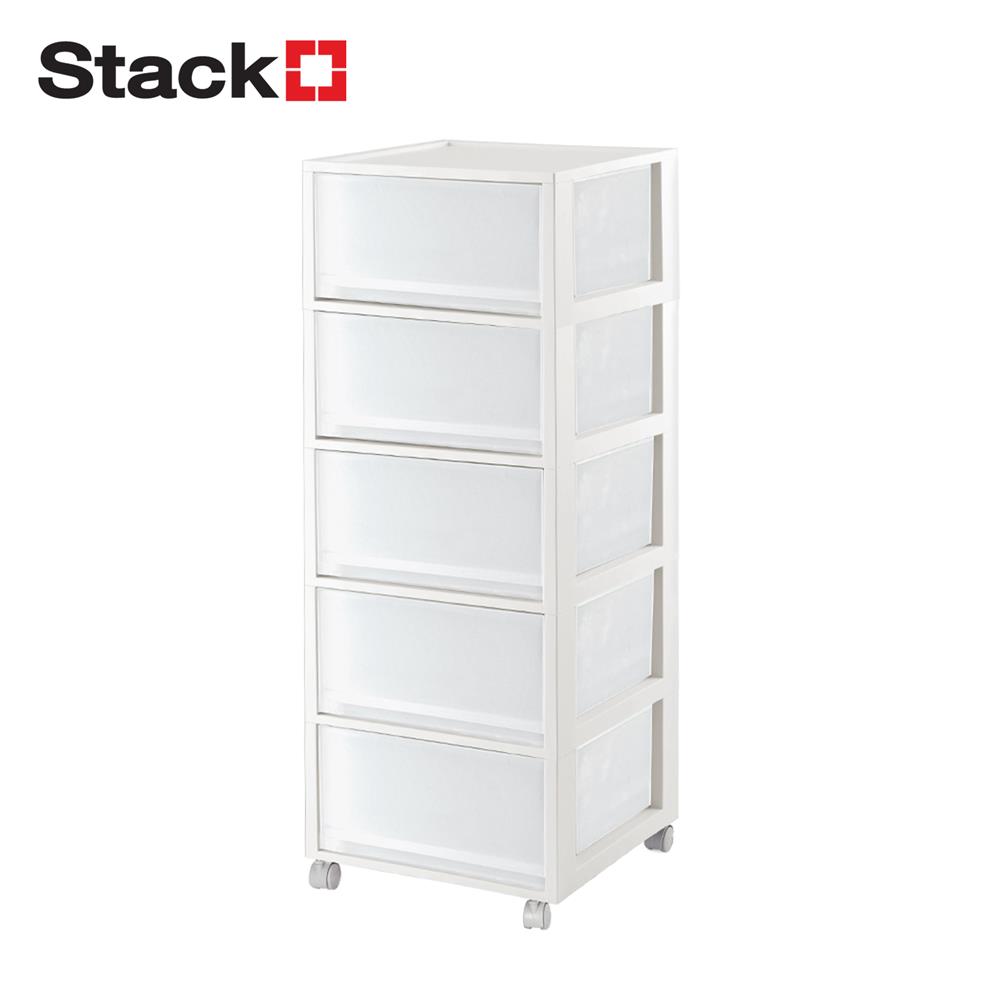 ตู้ลิ้นชัก 5 ชั้น STACKO MONO 34.2x36.5x90.8 ซม. สีขาว