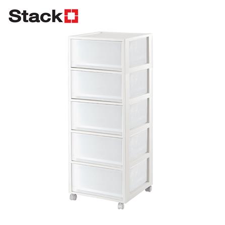 ตู้ลิ้นชัก 5 ชั้น STACKO MONO 34.2x36.5x90.8 ซม. สีขาว_0
