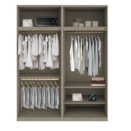 ตู้เสื้อผ้า 4 บานเปิด SB BUILT IN WARDROBE PLUS 59061080 200 ซม. สีไม้อ่อน_2