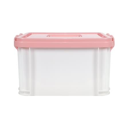 กล่องฝาล็อกหูหิ้ว STACKO 9 ลิตร 23.2x32x18.5 ซม. สีชมพู_2