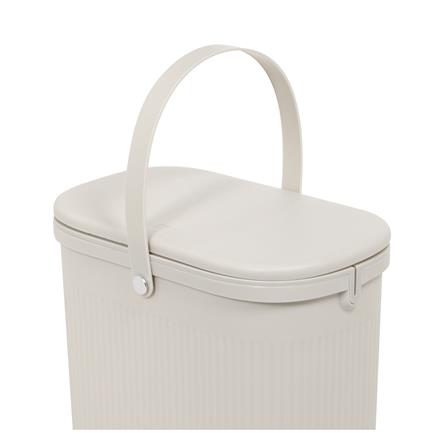 ถังขยะเหลี่ยมฝากด ACCO VIVE 12 ลิตร สีครีม_4