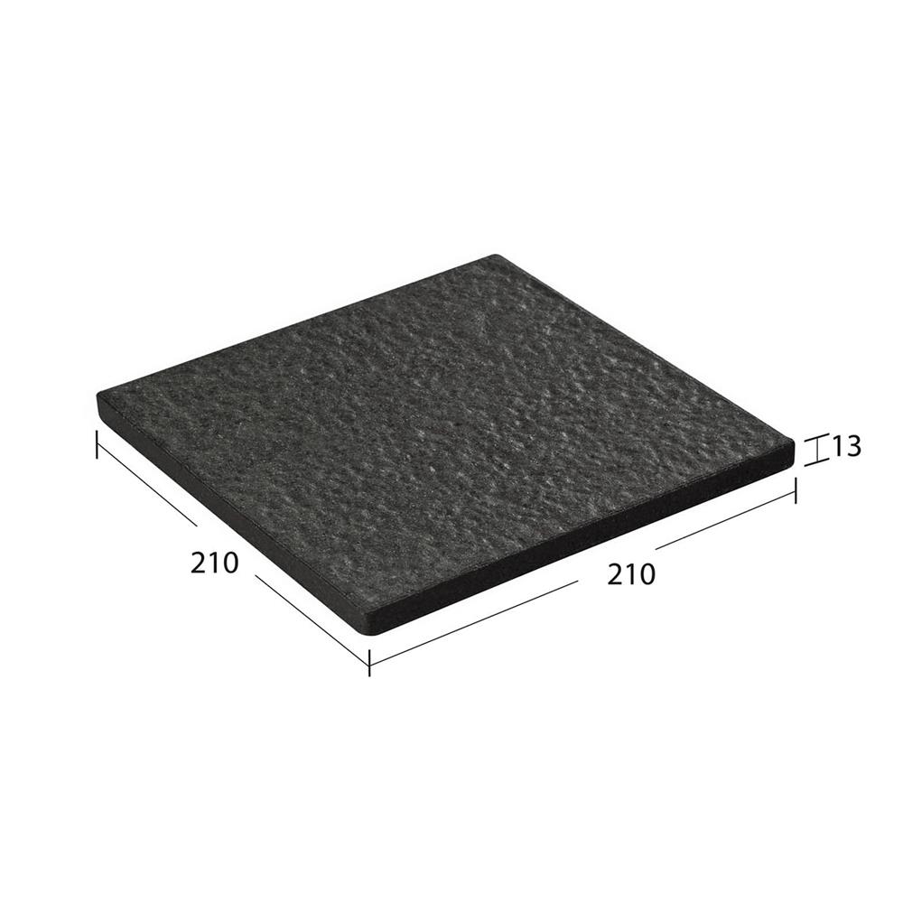 กระเบื้องดินเผา 8x8 นิ้ว KENZAI แกรนิตโต้ คาร์บอนแบล็ค 16P