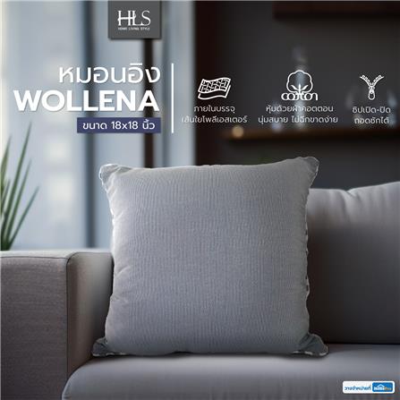 หมอนอิง HOME LIVING STYLE WOLLENA 18X18 นิ้ว สีน้ำเงิน_4