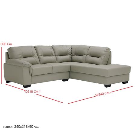 โซฟาเข้ามุมขวา SB FURNITURE GEAR 19210925 สีเทาอ่อน_4