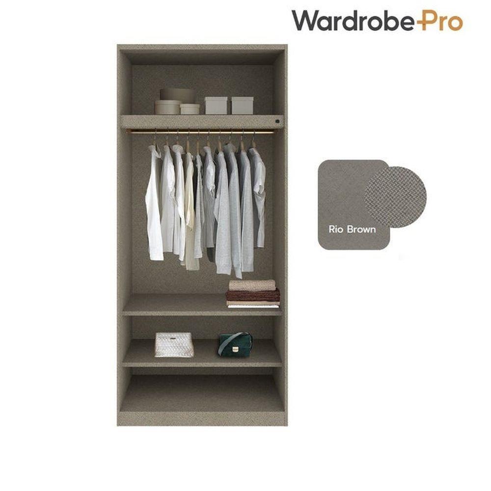 ตู้เสื้อผ้า 2 บานเปิด SB BUILT IN WARDROBE PLUS 59061082 100 ซม. สีโอ๊ค
