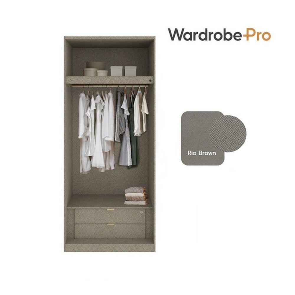 ตู้เสื้อผ้า 2 บานเปิด SB BUILT IN WARDROBE PLUS 59061089 100 ซม. สีโรสโกลด์