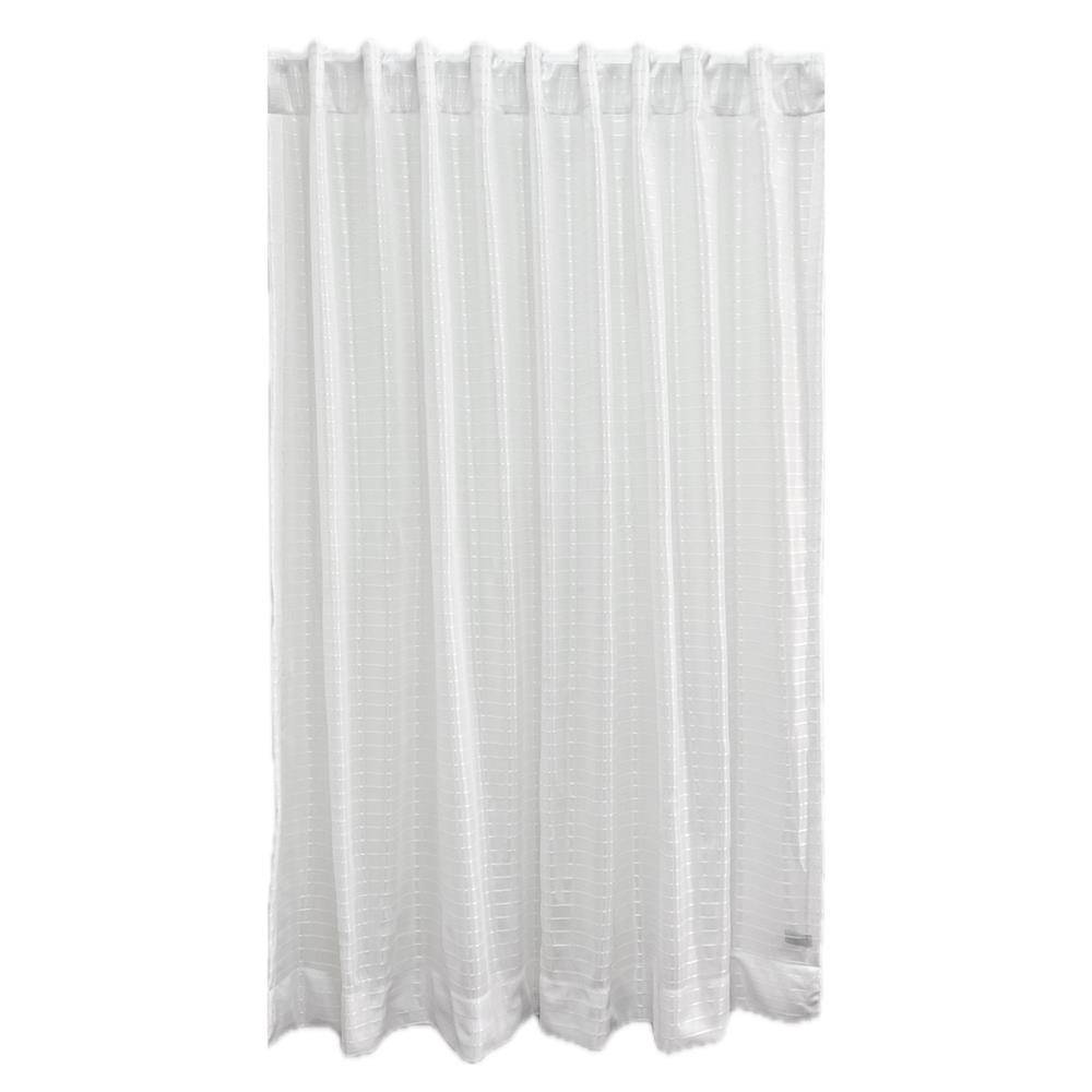 ผ้าม่านโปร่งซ่อนหู HOME LIVING STYLE SHIRO 160X160 ซม. สีขาว