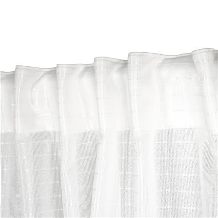 ผ้าม่านโปร่งซ่อนหู HOME LIVING STYLE SHIRO 160X160 ซม. สีขาว_2