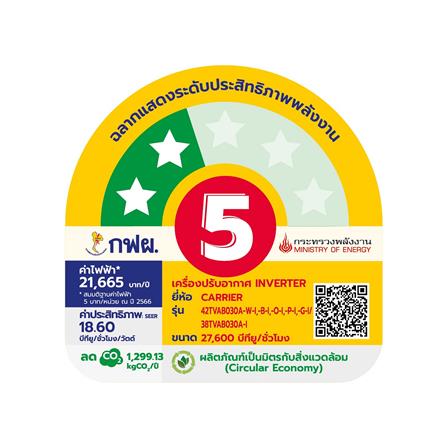 แอร์ผนัง CARRIER CAR42TVAB030AWI 27600 บีทียู อินเวอร์เตอร์_3