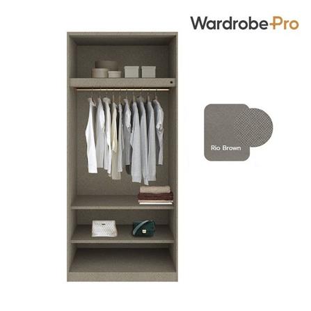 ตู้เสื้อผ้า 2 บานเปิด SB BUILT IN WARDROBE PLUS 59061115 100 ซม. สีขาว_2