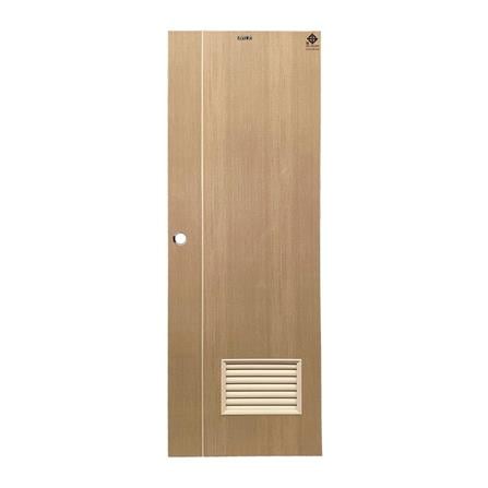 ประตูห้องน้ำ UPVC เจาะลูกบิด AZLE WB2 70x200 ซม. สีน้ำตาลเข้ม