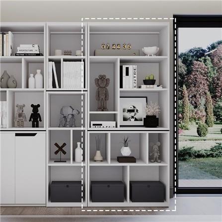 ชั้นวางของผสม SB FURNITURE KEITH 19227827 80 ซม. สีขาว_3