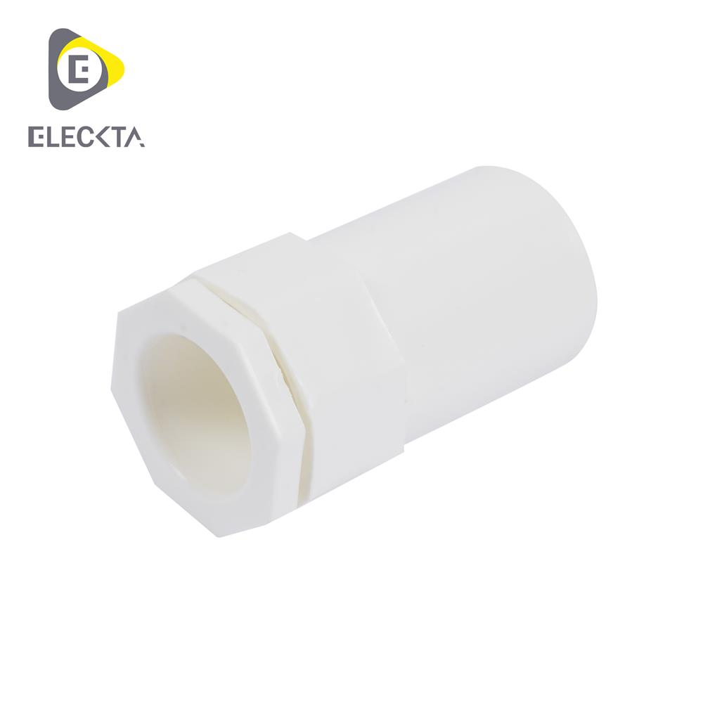 ข้อต่อเข้ากล่อง ELECKTA 25 มม. สีขาว แพ็ก 4 ชิ้น