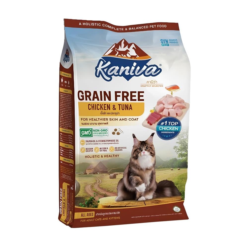อาหารแมว KANIVA GRAIN FREE CHICKEN & TUNA 2.7 กก.