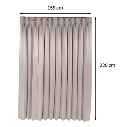 ผ้าม่านจีบ HOME LIVING STYLE HOSKIN UV 155X220 ซม. สีครีม_6