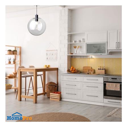 ไฟช่อ L&E 01-02787 สีดำ/ใส 1 หัว_2