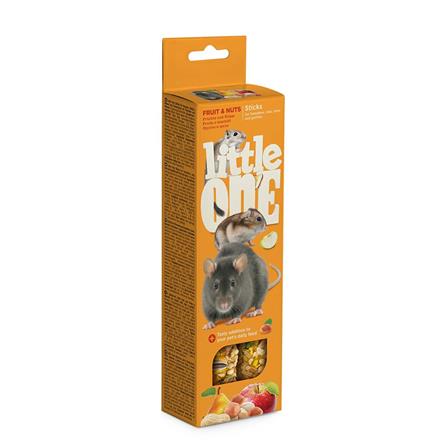 ขนมอัดแท่งหนูแฮมสเตอร์ LITTLE ONE STICKS HAMSTERS FRUIT AND NUT 120 ก._0