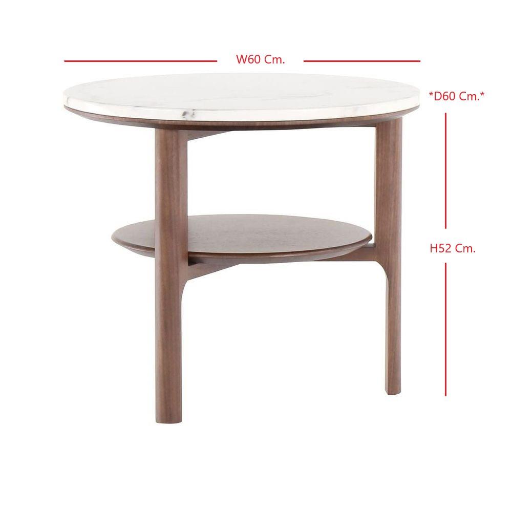 โต๊ะข้างเตียง SB FURNITURE WAOLIN 19196267 60 ซม. สีวอลนัท