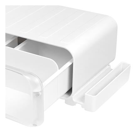 กล่องวางจอและโชว์โมเดล มีไฟ STACKO 60.5x21.3x14.5 ซม. สีขาว_5