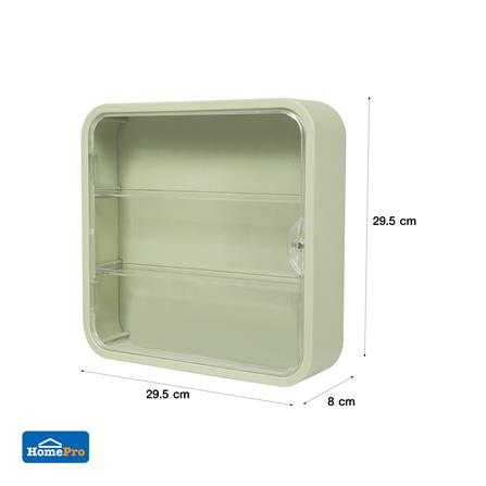 กล่องโชว์โมเดลติดผนัง STACKO PLAY 29.5x8x29.5 ซม. สีเขียว_9