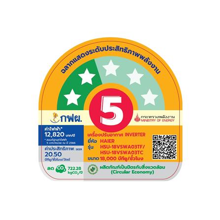 แอร์ผนัง HAIER HSU-18VSWA03T 18000 บีทียู อินเวอร์เตอร์_3