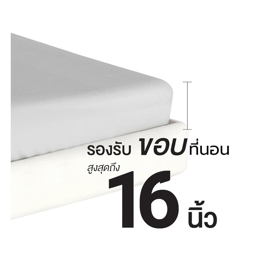 ชุดผ้าปูที่นอน 5 ฟุต 6 ชิ้น FROLINA COTTON BREEZE CBDF006
