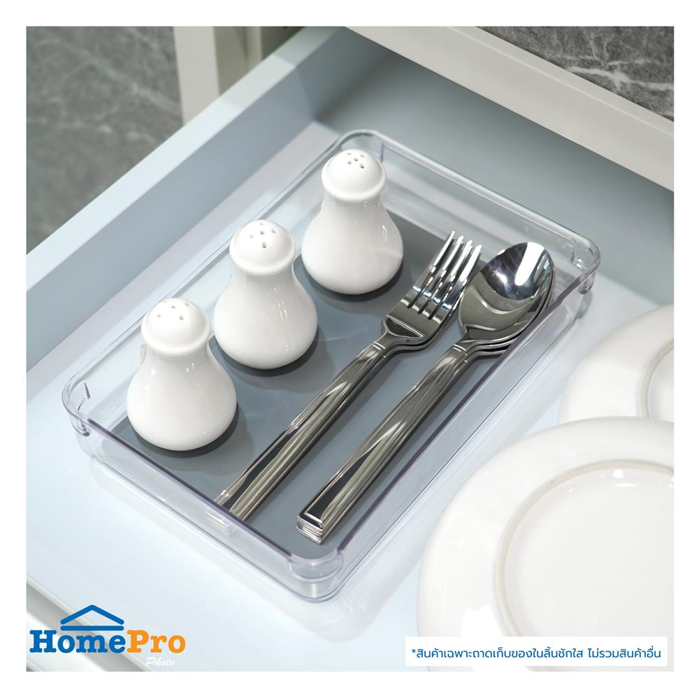 ถาดเก็บของในลิ้นชัก KECH KLAR 23.5x16x4.5 ซม. สีใส