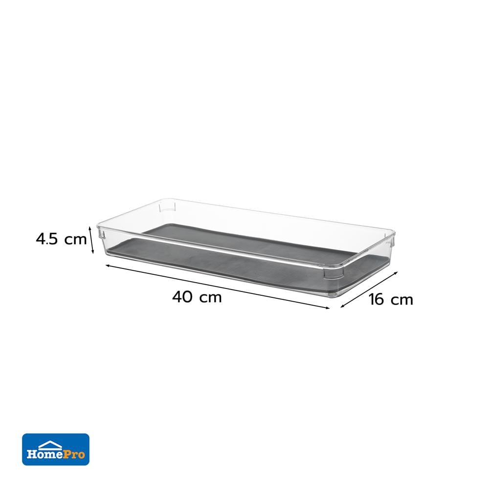 ถาดเก็บของในลิ้นชัก KECH KLAR 40x16x4.5 ซม. สีใส