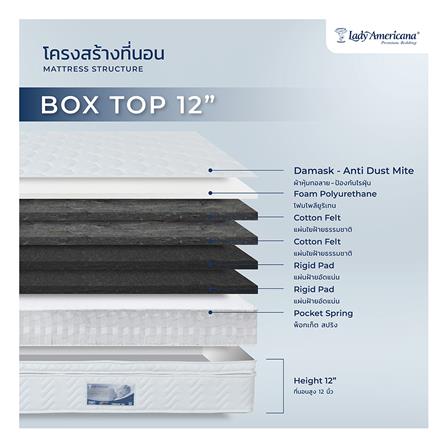 ที่นอน 3.5 ฟุต LADY AMERICANA HOTEL BOX TOP 12 นิ้ว_4