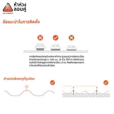 กระเบื้องหลังคาลอนคู่ ห้าห่วง 0.5x50x150 ซม. สีมิดไนท์เกรย์_5