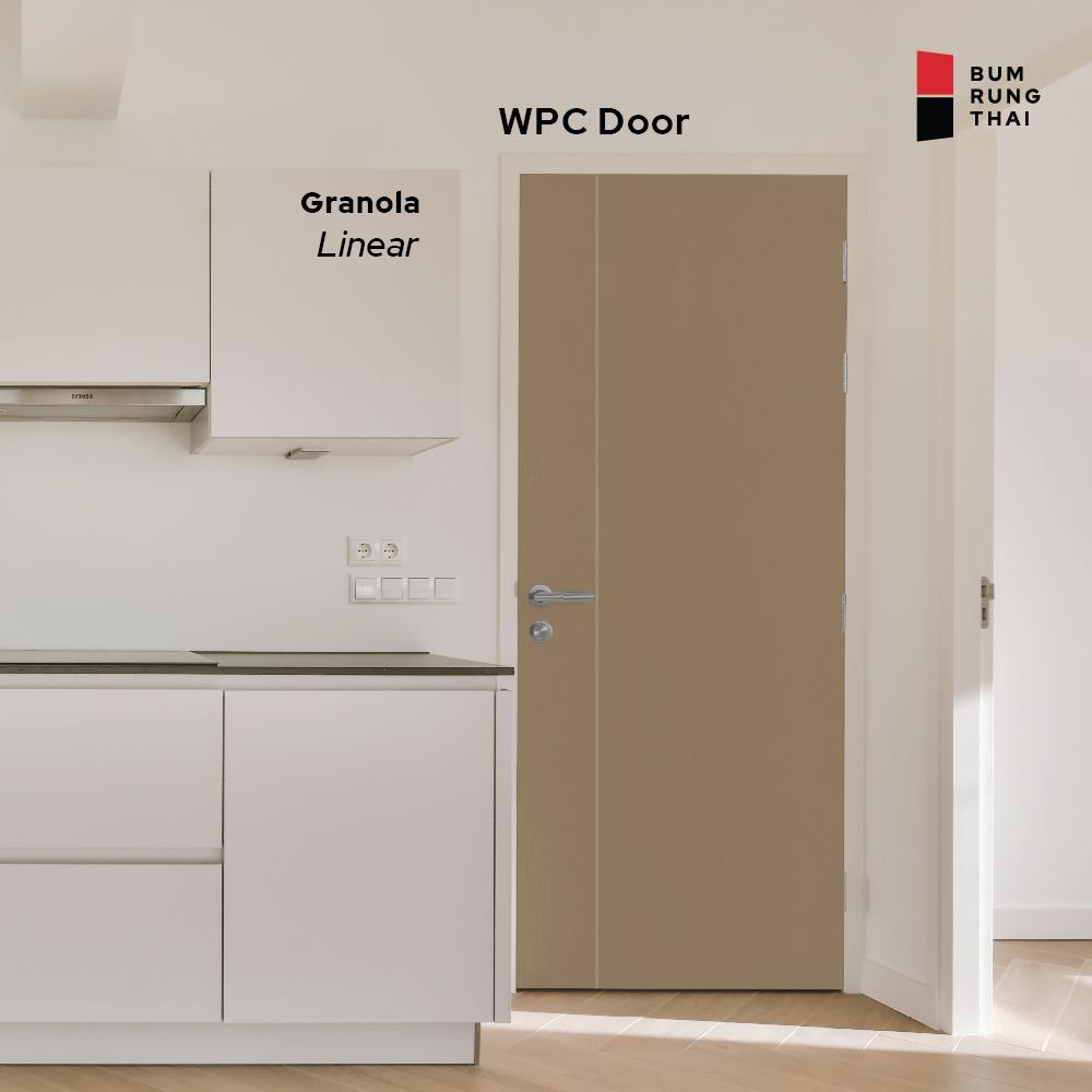 ประตู WPC สั่งตัดพิเศษ BUMRUNGTHAI GROOVE DESIGNS