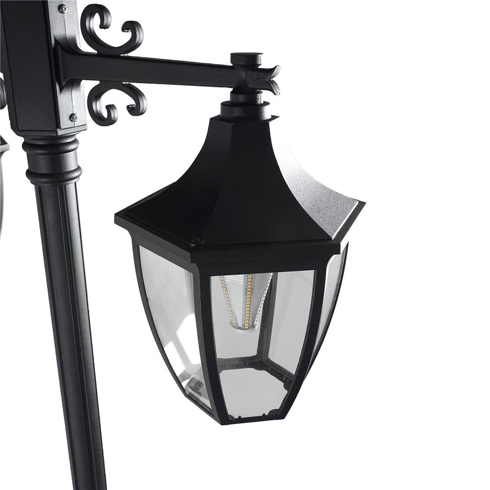 ไฟสนาม SOLAR CARINI HK-PT2021 200 วัตต์ WARM WHITE สีดำ