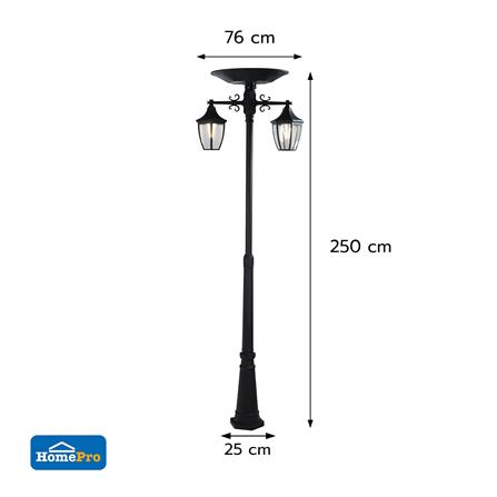 ไฟสนาม SOLAR CARINI HK-PT2021 200 วัตต์ WARM WHITE สีดำ_7
