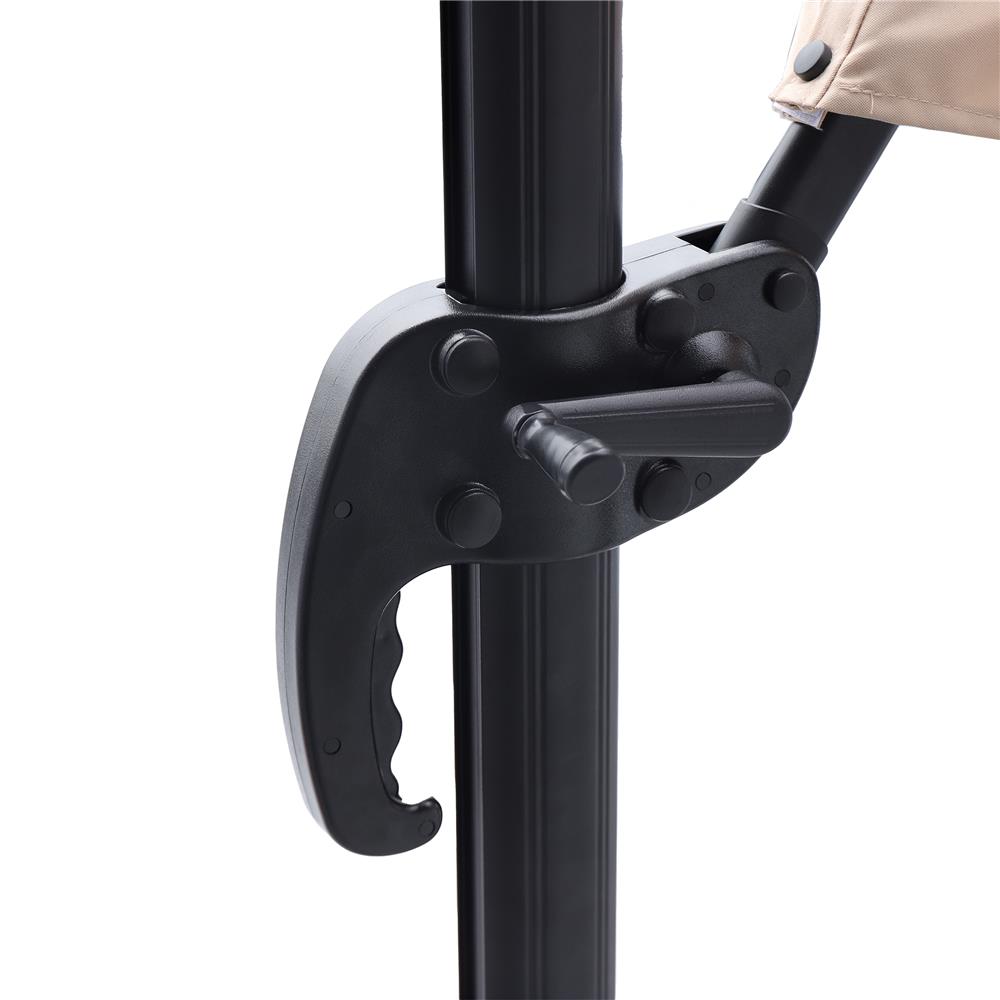 ร่มสนามตัวแอล SOLAR LED SPRING สีน้ำตาลอ่อน