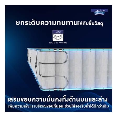 ที่นอน 5 ฟุต MIDAS FREEDOM X พร้อมหมอนหนุน 2 ใบ_9