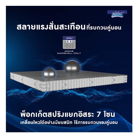 ที่นอน 5 ฟุต MIDAS FREEDOM X พร้อมหมอนหนุน 2 ใบ_10