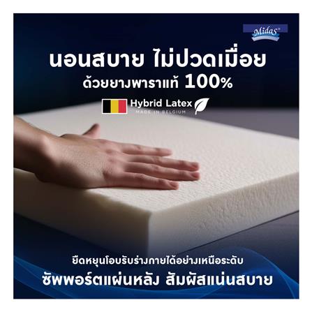 ที่นอน 5 ฟุต MIDAS FREEDOM X พร้อมหมอนหนุน 2 ใบ_11