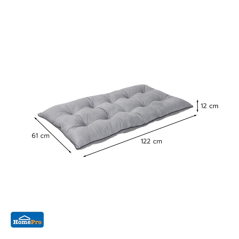 เบาะรองนั่ง HOME LIVING STYLE LARGO 24X48 นิ้ว สีเทา