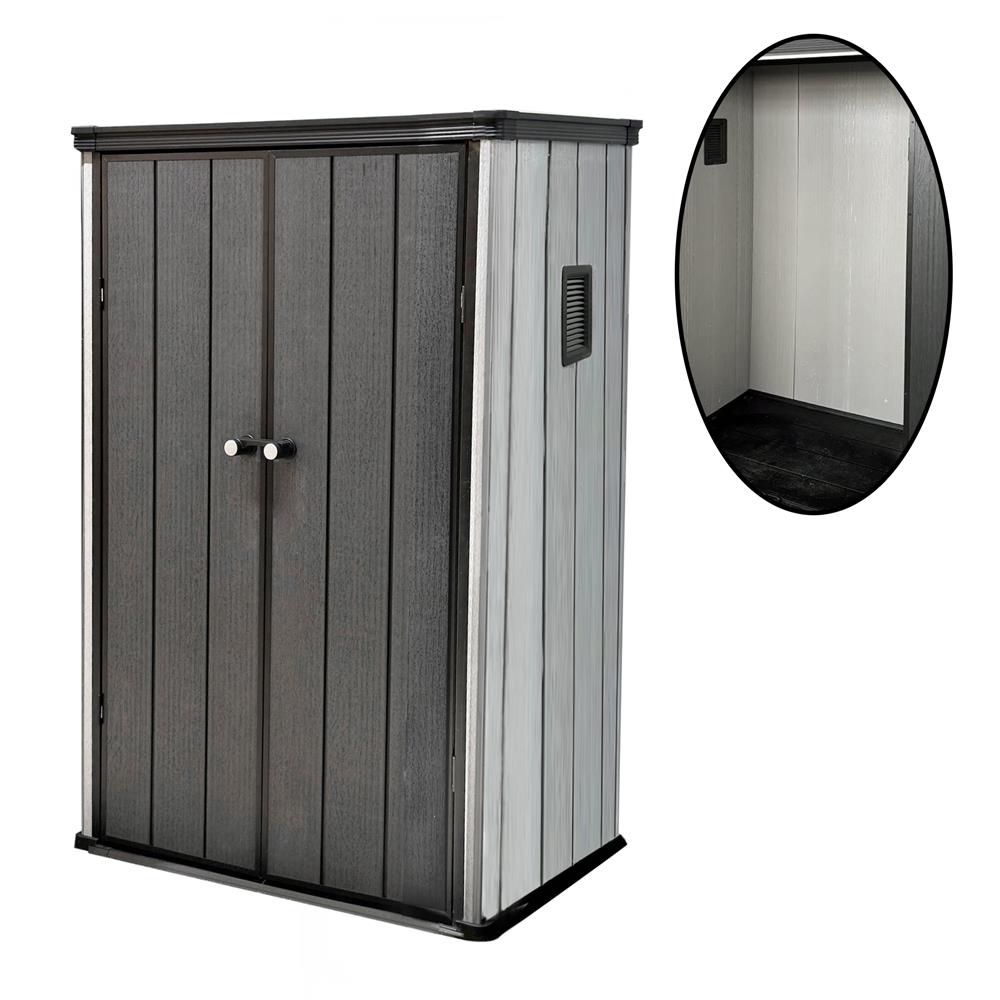 ตู้เก็บของกลางแจ้ง SPRING MA SHU 114 ซม. สีเทา_1