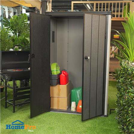 ตู้เก็บของกลางแจ้ง SPRING MA SHU 114 ซม. สีเทา_9