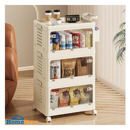 ตู้บานเปิด 3 ชั้น STACKO BEAM 56x36x90 ซม. สีขาว_5