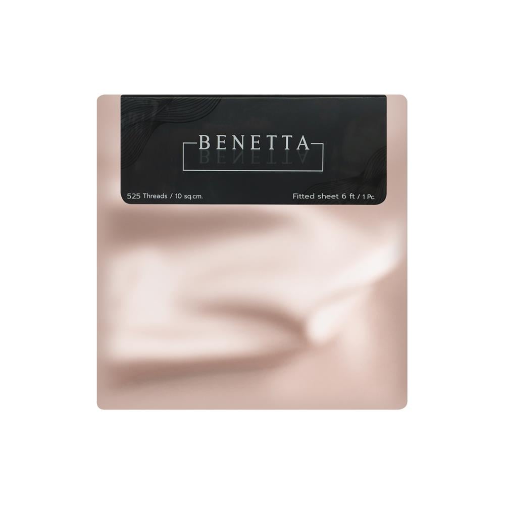ผ้าปูที่นอน 6 ฟุต BENETTA PRESTIGE สี PINK GOLD