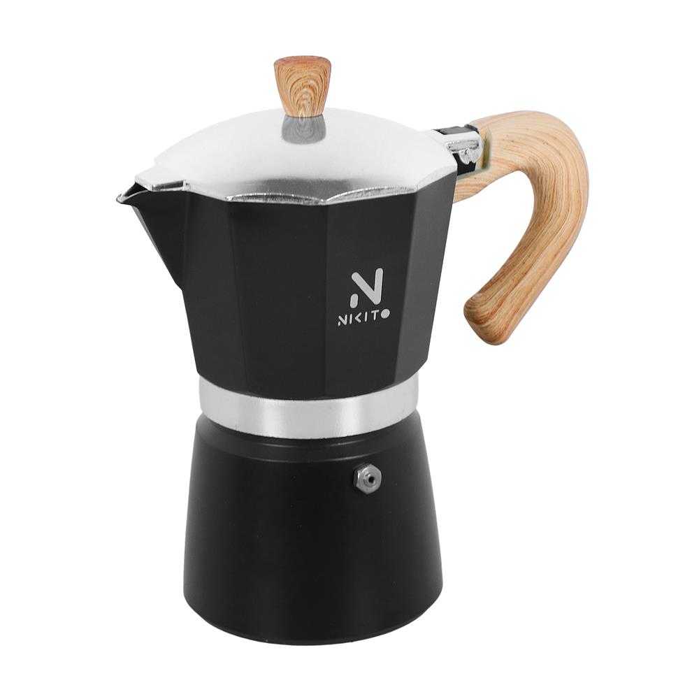 หม้อต้มกาแฟ NIKITO 6 CUPS สีดำ