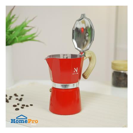 หม้อต้มกาแฟ NIKITO 6 CUPS สีแดง_4
